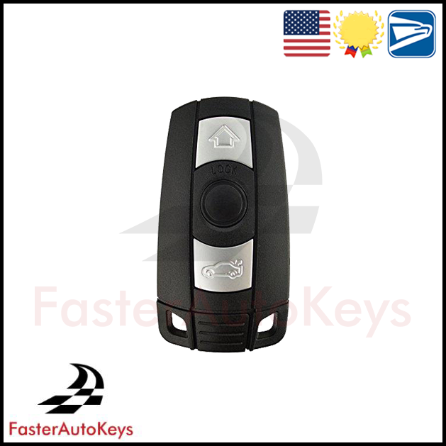 Complete 3-Button Remote Key for BMW (2007–2013) – OEM Remote in New Shell