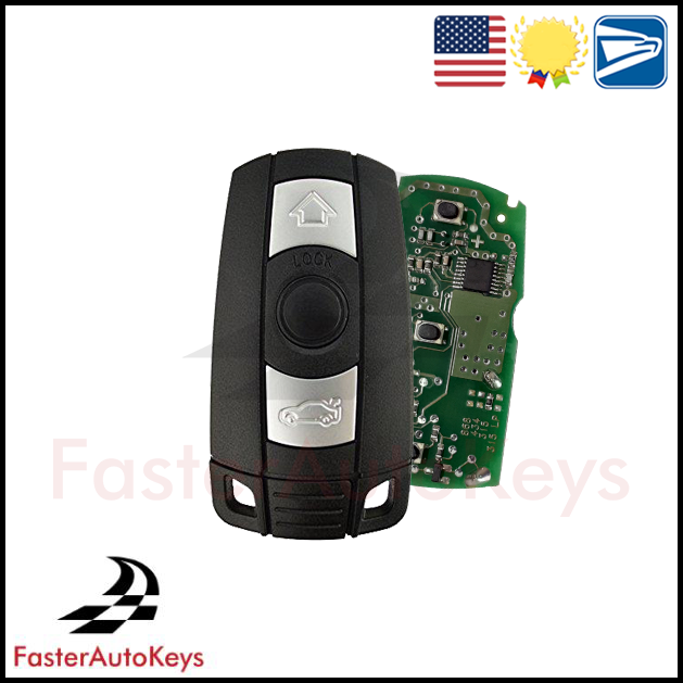 Complete 3-Button Remote Key for BMW (2007–2013) – OEM Remote in New Shell
