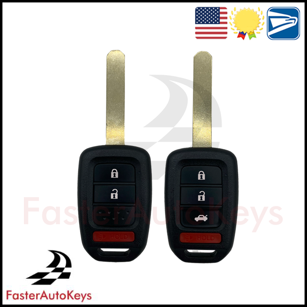 3 & 4 Button Remote Key Shell for Honda 2013-2020