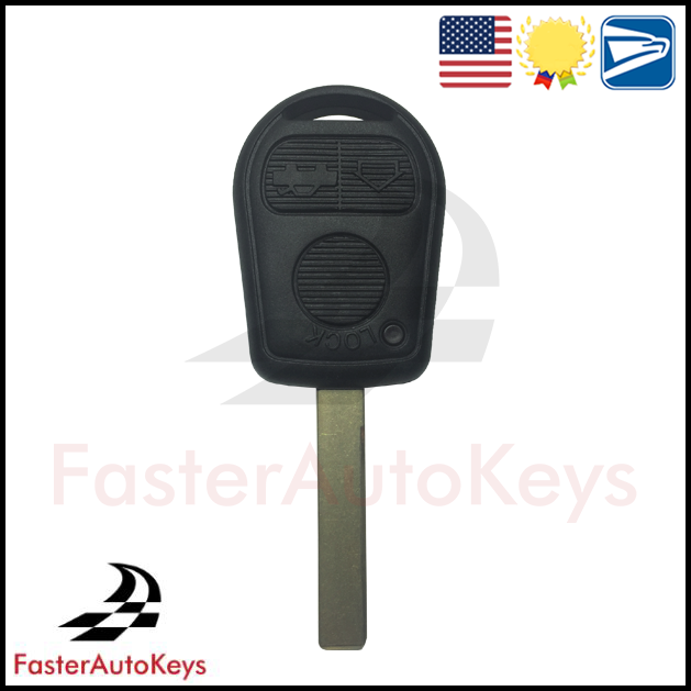 Complete Gen 1 3‑Button Key for BMW (1995–2001) – OEM Remote in New Shell