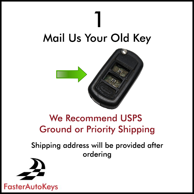 Land Rover key shell replacement service, step 1