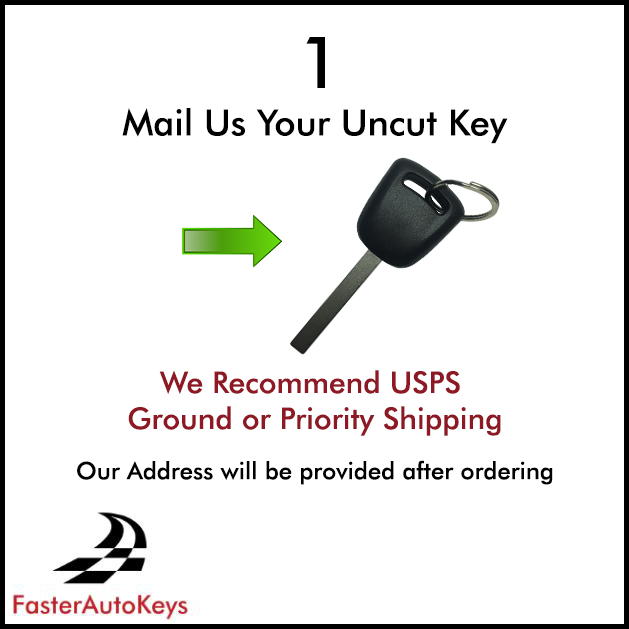 Mail-in key cutting service, step 1