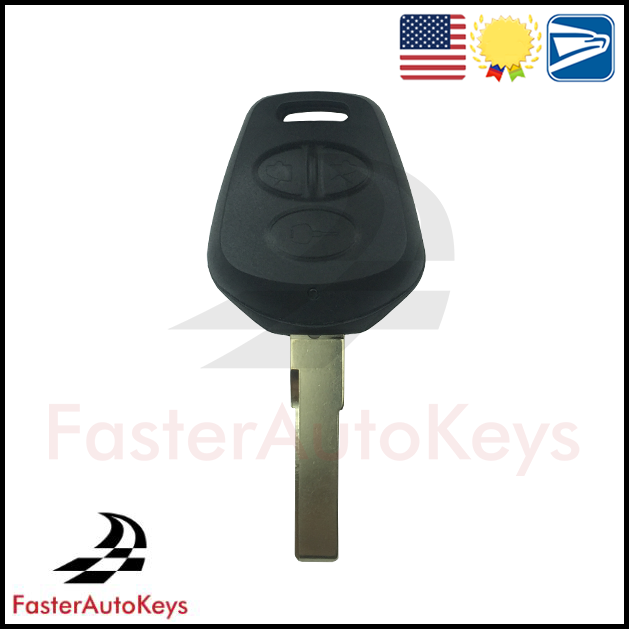 3 Button Remote Key Shell for Porsche 1997-2004