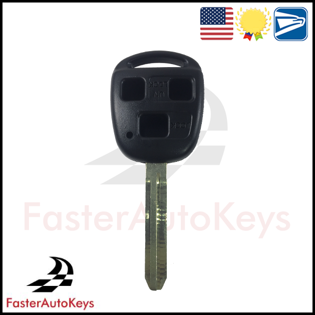 3 Button Remote Key Shell for Toyota Landcruiser & FJ Cruiser 1998-2014
