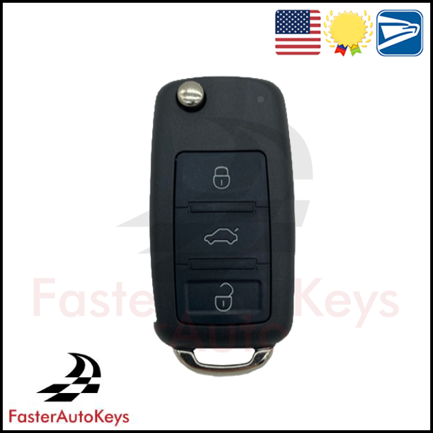4 Button Remote Key Shell for Volkswagen Touareg & Phaeton 2002-2010