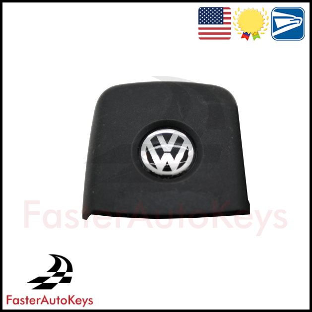 Genuine Used OEM 1998-2021 Black & White VW 14mm Emblem Piece