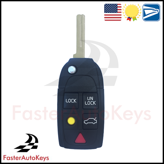 5 Button Remote Key Shell for Volvo 2003-2011