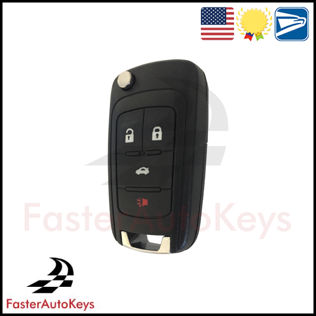 4 Button Remote Key Shell for Buick 2010-2019 - FasterAutoKeys