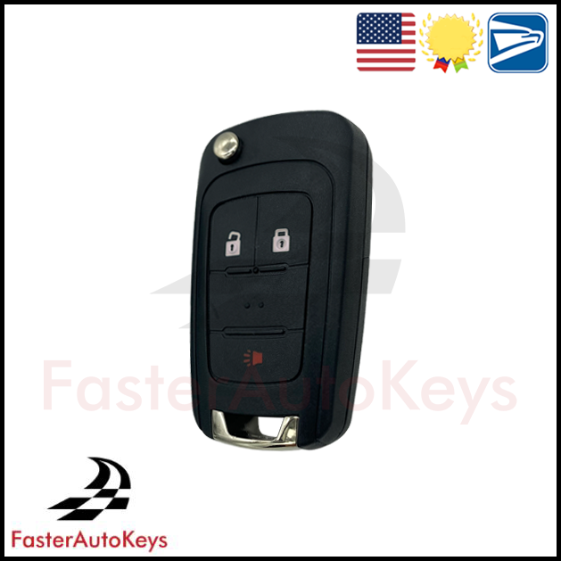 3 Button Remote Key Shell for Chevrolet 2010-2018