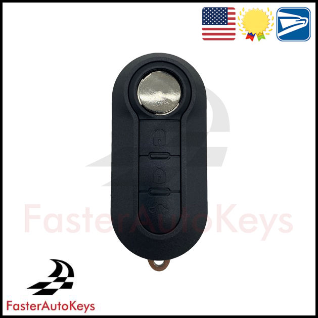 3 Button Remote Key Shell for Fiat 2007-2020