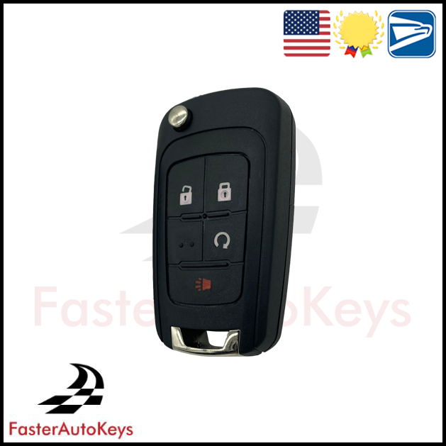 4 Button Remote Key Shell with Remote Start for GMC 2010-2019