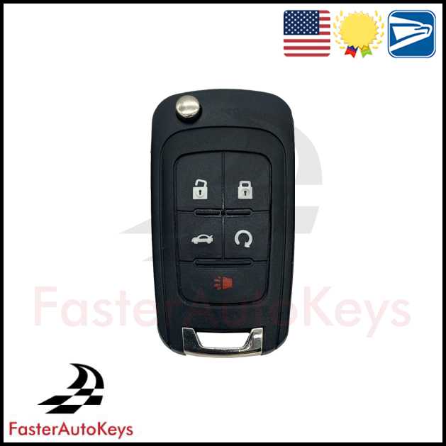 Complete 5 Button Remote Key for GMC 2010-2019