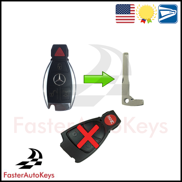 Emergency Lockout Key Blade for Mercedes 1998-2016