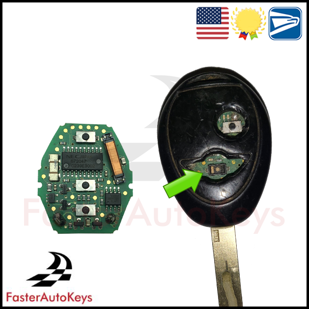 OEM BMW/Mini Donor Remote to Repair Broken Mini Cooper 2002-2004 Remote Buttons