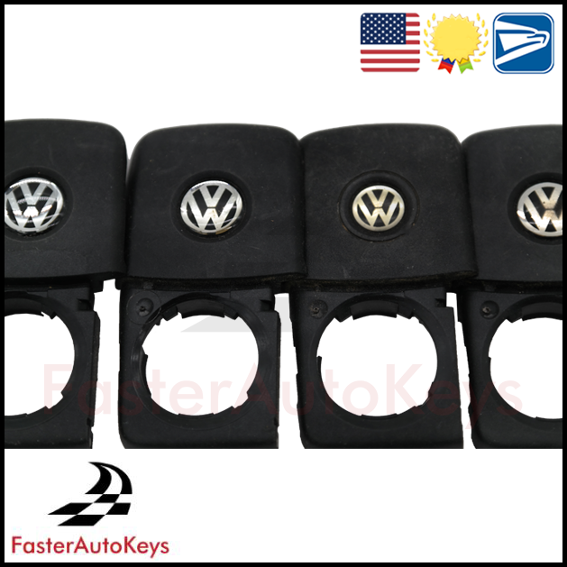 Genuine Used OEM 1998-2021 Black & White VW 14mm Emblem Piece