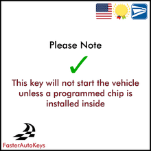 Replacement 5 Button Key Shell for Chevrolet 2010-2016 - FasterAutoKeys