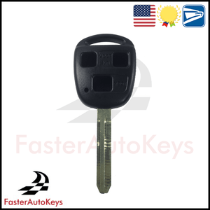 3 Button Remote Key Shell Case for Toyota Landcruiser & FJ Cruiser 1998-2014 - FasterAutoKeys