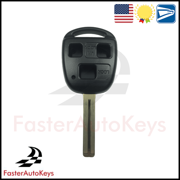 3 Button Remote Key Shell for Lexus 1998-2010 - FasterAutoKeys