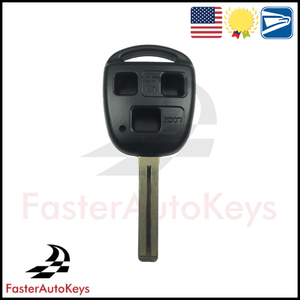 3 Button Replacement Key Shell for Lexus 1998-2010 