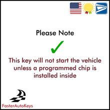 3 Button with Panic Replacement Key Shell for Porsche Cayenne 2006-2012 - FasterAutoKeys