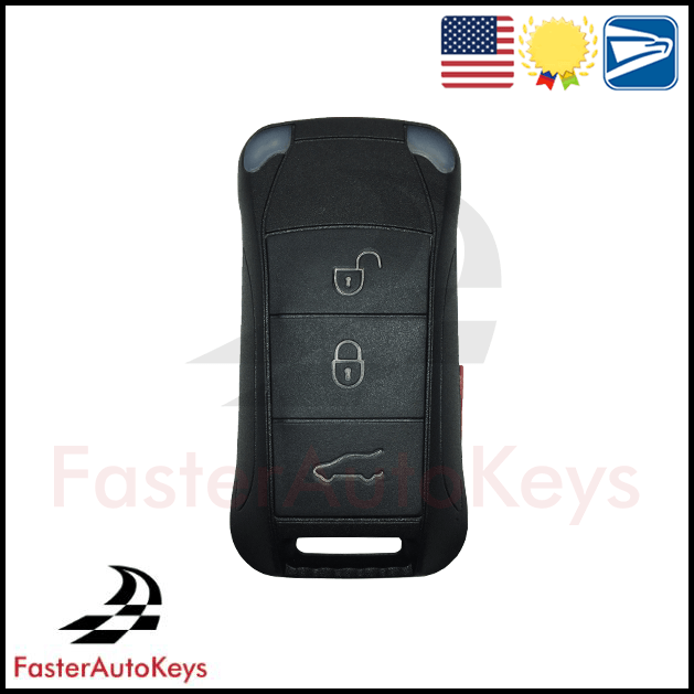 3 Button with Panic Replacement Key Shell for Porsche Cayenne 2006-2012 