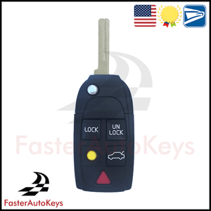 5 Button Replacement Key Shell for Volvo 2003-2011 