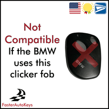 Complete 1st Generation 3 Button Remote Key with OEM Refurbished Remote for BMW 1995-2001 - FasterAutoKeys