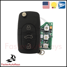 Complete 4 Button Remote Key with OEM Refurbished Remote for Volkswagen 1998-2001 