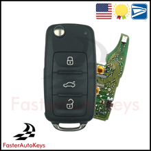 Complete 4 Button Remote Key with OEM Unlocked Remote for Volkswagen 2010-2017 