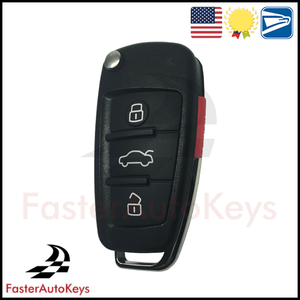Complete Keyless Remote Key with OEM 315mhz chip for Audi 2005-2012 - FasterAutoKeys